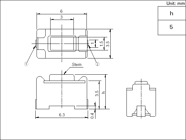 ALPS輕觸開關SKQMBBE010